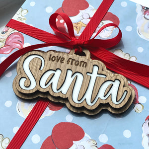 'Love From Santa' Luxury Gift Tag