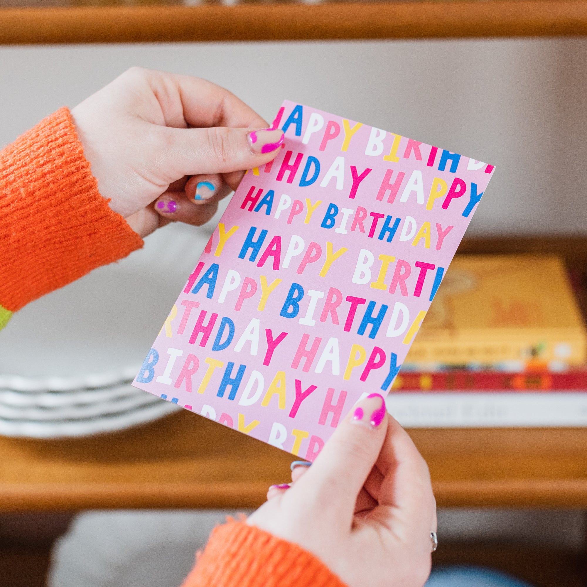 Colourful Letter Birthday Card