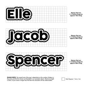 Personalised Name Sign - Bold Font